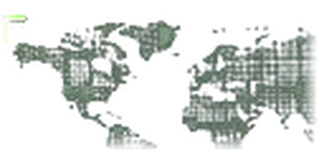 Stylized digital world map
